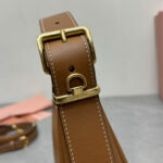 Miumiu Leather Hobo Bag 5BC161 Coffee